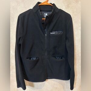 Dagacci Black Fleece Zip Jacket medium scrubs ready